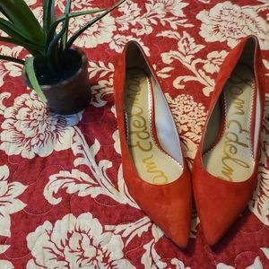 Sam Edelman Red kitten heels 👠